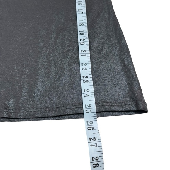 Sarah Pacini Long Sleeve Round Neck Metallic T Shirt Top Size L - Picture 9 of 9